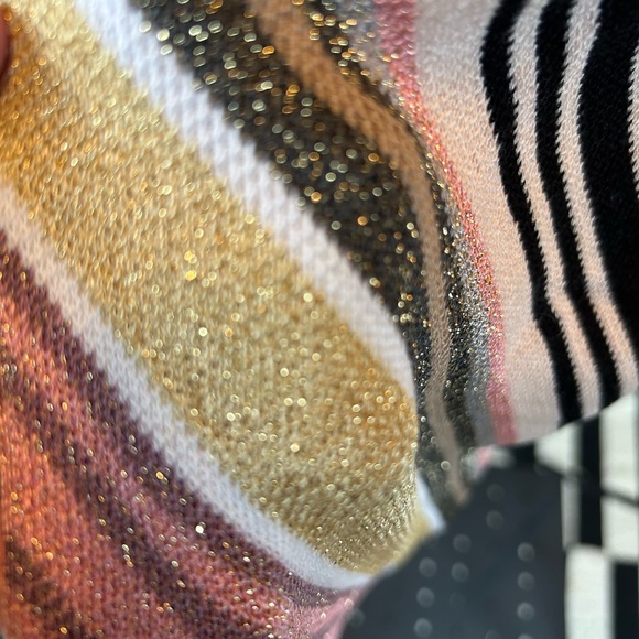 Missoni fine knit striped metallic scarf - Picture 5 of 5
